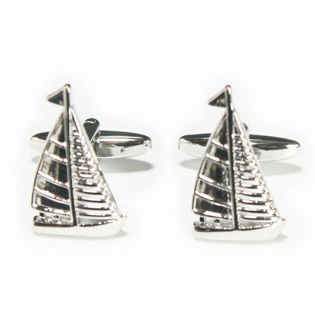 鎌倉カフス工房 ヨットモチーフカフスボタン・カフリンクス メンズ cf2147 結婚式 旦那 プレゼント ギ..