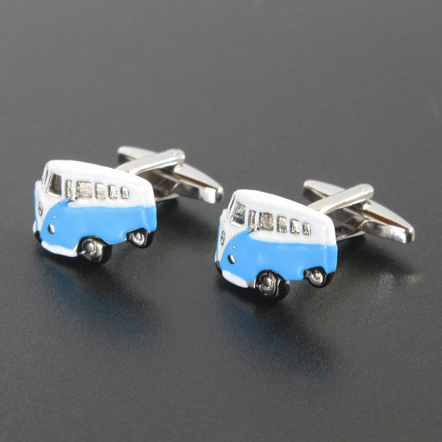 鎌倉カフス工房 ブルーワーゲンバスカフスボタンカフス・カフリンクス メンズ cf1898 結婚式 旦那 プレゼント ギフト 彼氏 父の日 誕生日プレゼント