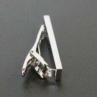 鎌倉カフス工房名入れオニキスライン&MOPネクタイピン・タイバーメンズ