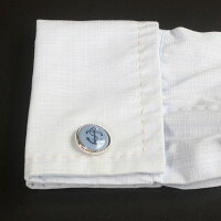 Swank&RoyalCopenhagenスワンク&ロイヤルコペンハーゲンブルーアンカーカフスボタンメンズrcsw001