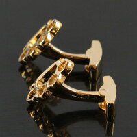 カフスゴールドメリケンサックカフスボタン(カフリンクス)【楽ギフ_包装】【あす楽対応_関東】レビューで【送料無料】【RCP】