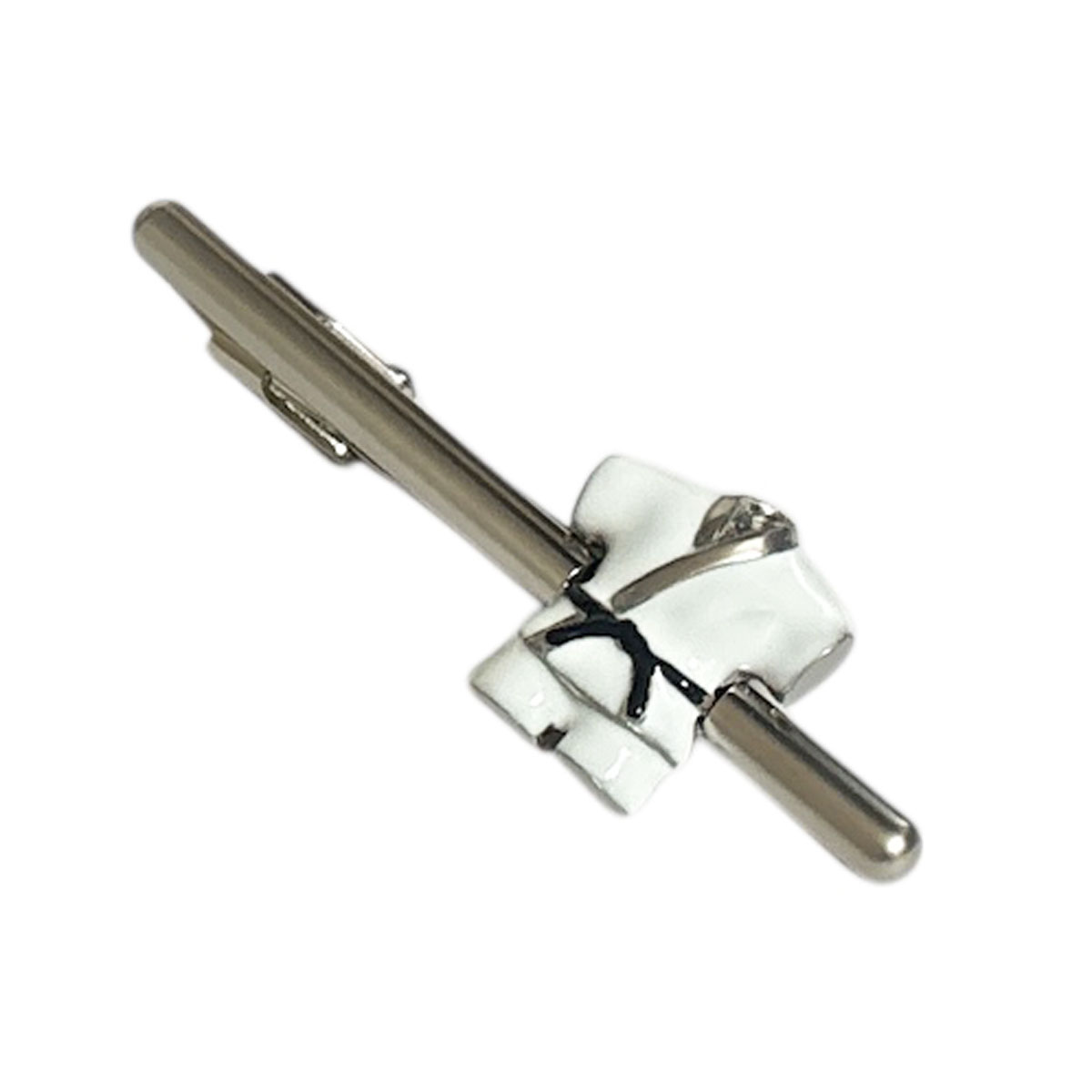 鎌倉カフス工房 柔道着ネクタイピン・タイバー メンズ an019 結婚式 旦那 プレゼント ギフト 彼氏 父の日 誕生日プレゼント