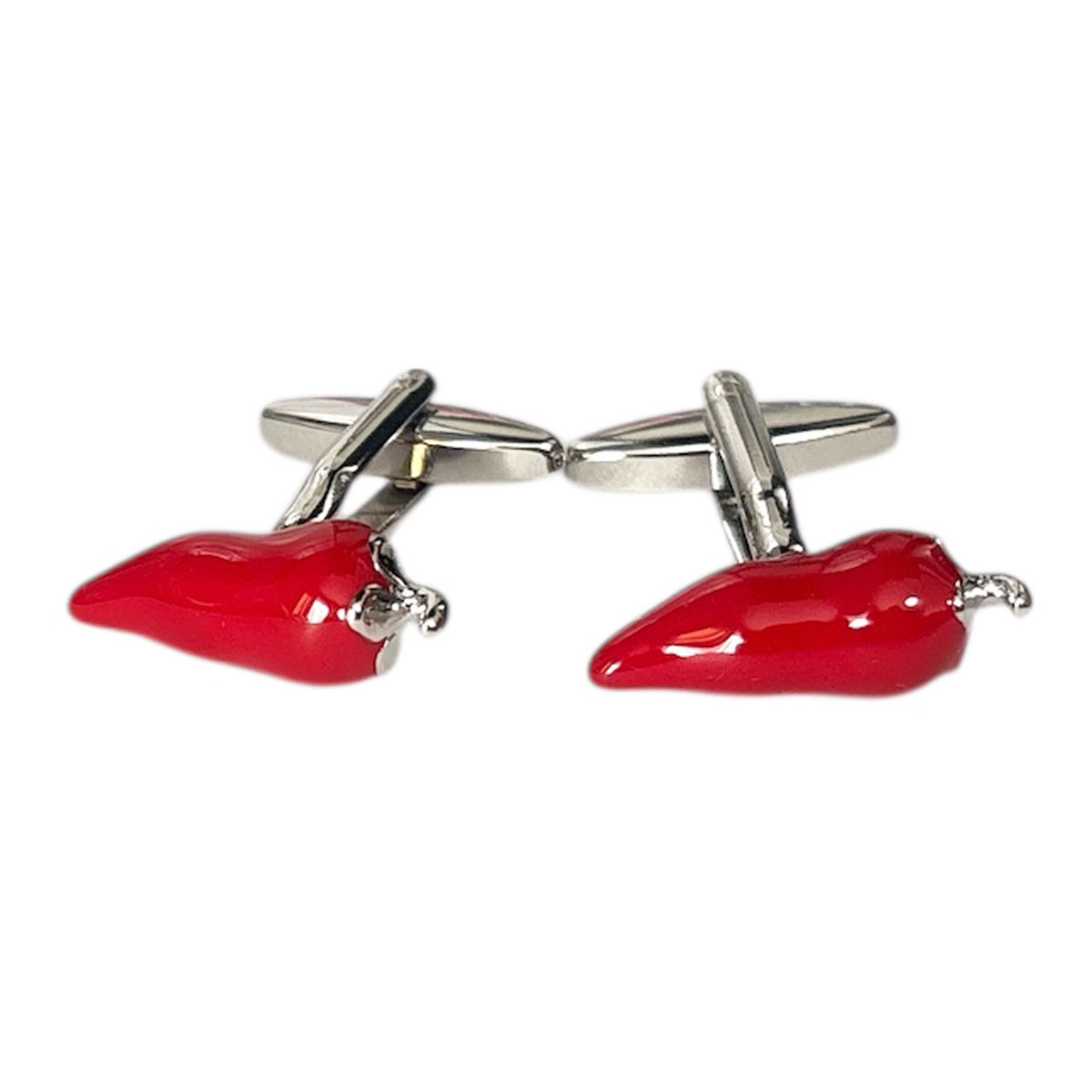 鎌倉カフス工房 唐辛子カフスボタン・カフリンクス メンズ cf685 結婚式 旦那 プレゼント ギフト 彼氏 ..