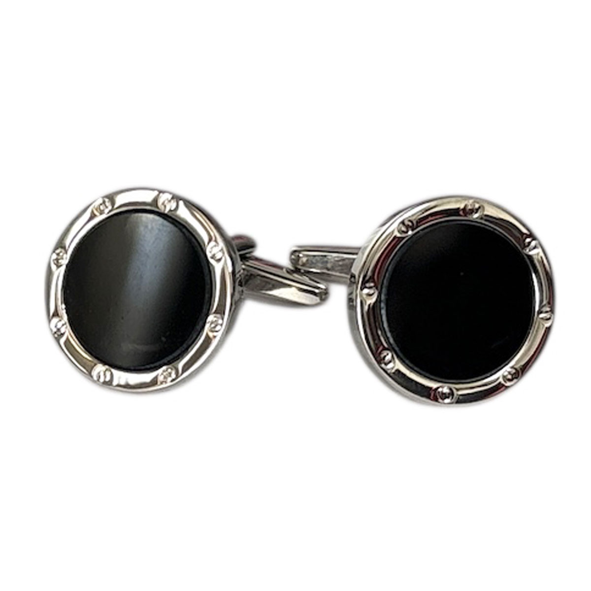鎌倉カフス工房 ブラックオニキス・ カフスボタン・カフリンクス メンズ ed100 結婚式 旦那 プレゼント ギフト 彼氏 父の日 誕生日プレゼント