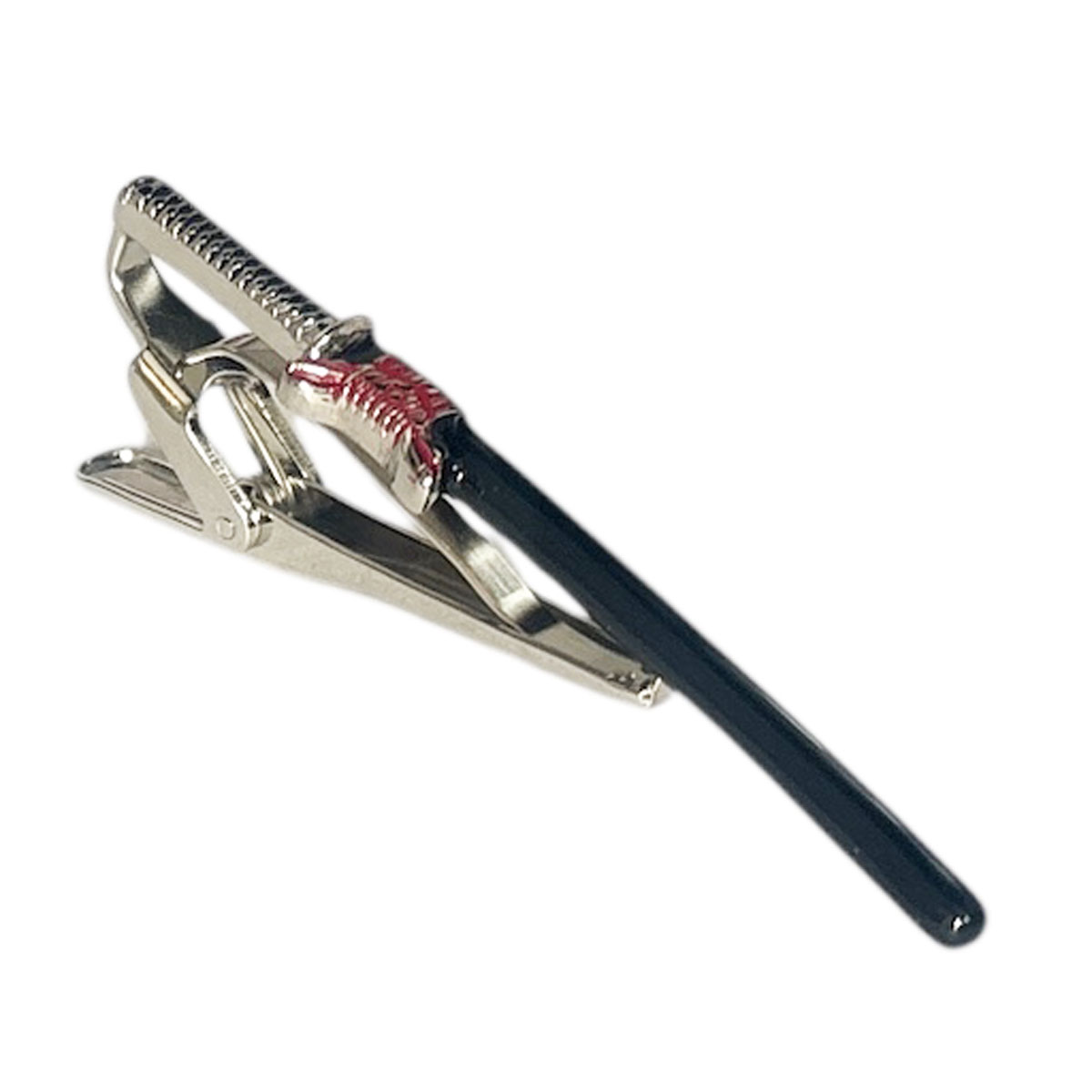 SWANK スワンク 日本刀ブラックネクタイピン・タイバー メンズ sw135 結婚式 旦那 プレゼント ギフト ..