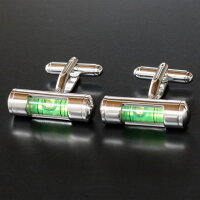 鎌倉カフス工房カフス水準器(緑)カフス、タイピンセットネクタイピン・メンズset09