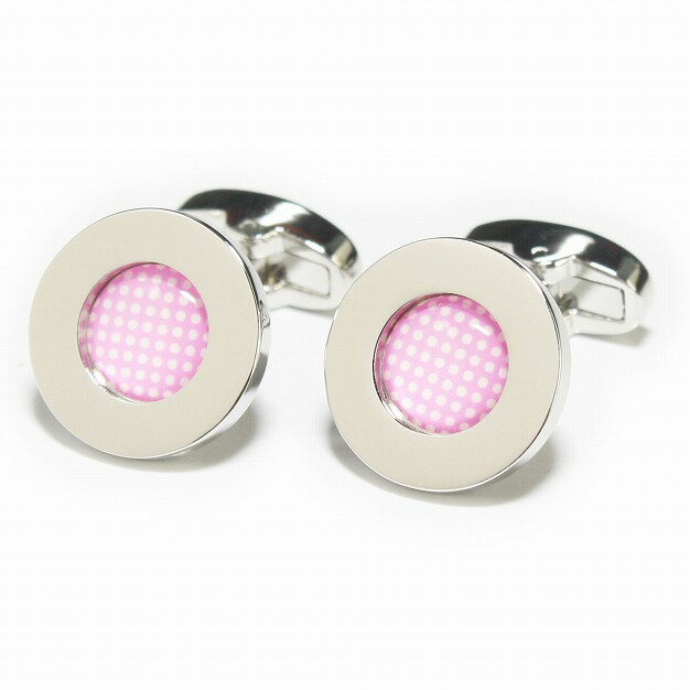 樂天商城 - 鎌倉カフス工房 ピンクドットパターンカフスボタンカフス・カフリンクス メンズ cf1790 結婚式 旦那 プレゼント ギフト 彼氏 父の日 誕生日プレゼント