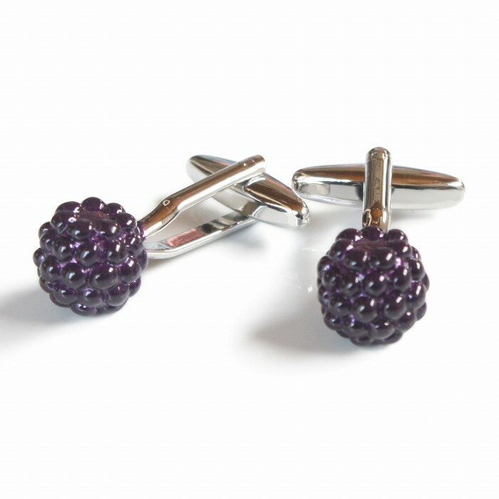 鎌倉カフス工房 ブラックベリーカフスボタン・カフリンクス メンズ cf1861 結婚式 旦那 プレゼント ギフト 彼氏 父の日 誕生日プレゼント