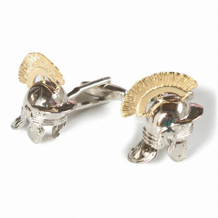 Rakuten - 鎌倉カフス工房 古代ローマヘルメットカフスボタン・カフリンクス メンズ cf1907 結婚式 旦那 プレゼント ギフト 彼氏 父の日 誕生日プレゼント