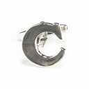 鎌倉カフス工房 アルファベットCカフスボタン(バラ売り)・カフリンクス メンズ cf309 結婚式 旦那 プレゼント ギフト 彼氏 父の日 誕生日プレゼント