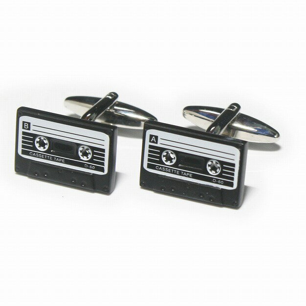 鎌倉カフス工房 カセットテープ2カフスボタン・カフリンクス メンズ cf867 結婚式 旦那 プレゼント ギ..