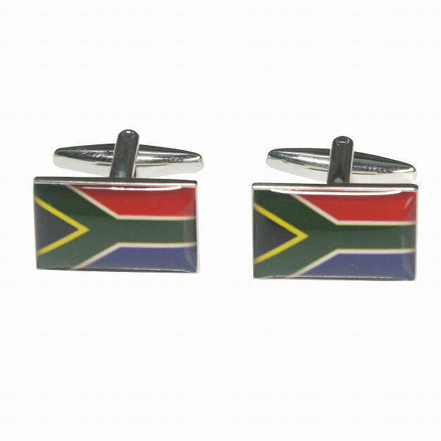 鎌倉カフス工房 南アフリカ国旗 カフスボタン・カフリンクス メンズ ca059 結婚式 旦那 プレゼント ギ..