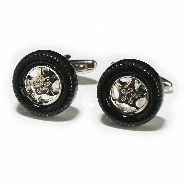 鎌倉カフス工房 タイヤ・ カフスボタン・カフリンクス メンズ ed063 結婚式 旦那 プレゼント ギフト 彼氏 父の日 誕生日プレゼント
