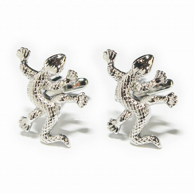 鎌倉カフス工房 トカゲモチーフ・ カフスボタン・カフリンクス メンズ ew053 結婚式 旦那 プレゼント ギフト 彼氏 父の日 誕生日プレゼント