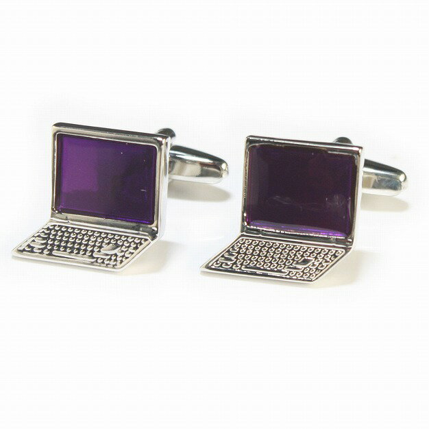 鎌倉カフス工房 ノートパソコン カフスボタン・カフリンクス メンズ ew083 結婚式 旦那 プレゼント ギ..