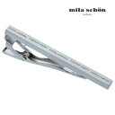 【mila schon】リピートブランドロゴタイピン シルバー可愛い ネクタイピン 結婚式 卒業式 就活 プレゼント 就職祝い 葬式 タイピン シンプル アクセ...