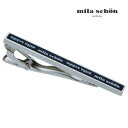【mila schon】レジンリピートブランドロゴタイピン ブラック可愛い ネクタイピン 結婚式 卒業式 就活 プレゼント 就職祝い 葬式 タイピン シンプル ...
