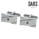 【DAKS】シェイプストライプマークカフスカフス ボタン カフスボタン 可愛い 結婚式 プレゼント 就職祝い 葬式 シンプル アクセサリー メンズ フォーマル ...