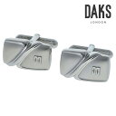 【DAKS】ダイヤゴナルストライプカフスカフス ボタン カフスボタン 可愛い 結婚式 プレゼント 就職祝い 葬式 シンプル アクセサリー メンズ フォーマル 男...