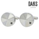 【DAKS】ラウンドシェイプトライアングルカフスカフス ボタン カフスボタン 可愛い 結婚式 プレゼント 就職祝い 葬式 シンプル アクセサリー メンズ フォー...