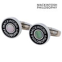 【MACKINTOSH PHILOSOPHY】ブラックシェルサークルロゴカフリンクス MACKINTOSH PHILOSOPHY マッキントッシュ フィロソフィ...