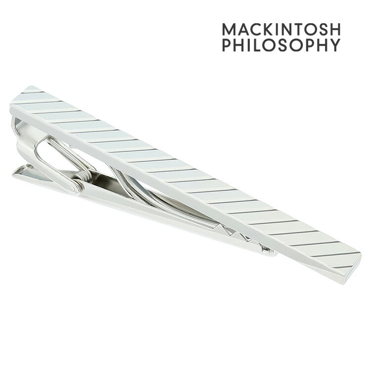 【MACKINTOSH PHILOSOPHY】ダイヤゴナルストライプタイピン ネクタイピン 結婚式 就職祝い タイピン シンプル アクセサリー メンズ フォーマ...