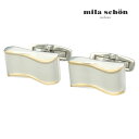 【mila schon】ダブルゴールドラインカフスカフス ボタン カフスボタン 可愛い 結婚式 プレゼント 就職祝い 葬式 シンプル アクセサリー メンズ フォ...