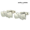 【mila schon】ツイスト&ダブルラインカフスカフス ボタン カフスボタン 可愛い 結婚式 プレゼント 就職祝い 葬式 シンプル アクセサリー メンズ フ...