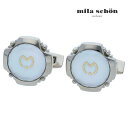 【mila schon】ウォッチライクフレームシェルカフス ホワイトカフス ボタン カフスボタン 可愛い 結婚式 プレゼント 就職祝い 葬式 シンプル アクセサ...