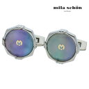 【mila schon】ラウンドデザインフレームターバンシェルカフスカフス ボタン カフスボタン 可愛い 結婚式 プレゼント 就職祝い 葬式 シンプル アクセサ...