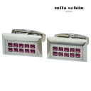 【mila schon】【誕生石カラー/2月】Februaryカフスカフス ボタン カフスボタン 可愛い 結婚式 プレゼント 就職祝い 葬式 シンプル アクセサ...