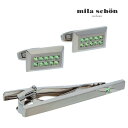 【mila schon】【誕生石カラー/8月】Augustカフスタイピンセット カフスボタン カフス ボタン タイピン ネクタイピン 結婚式 プレゼント お祝い...