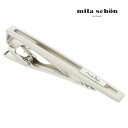 【mila schon】レクタングルロゴシェルタイピン ホワイト可愛い ネクタイピン 結婚式 卒業式 就活 プレゼント 就職祝い 葬式 タイピン シンプル アク...