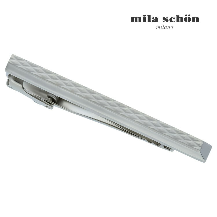 【mila schon】【WEB限定】ダイヤパターンタイピン 可愛い ネクタイピン 結婚式 卒業式 就活 プレゼント 就職祝い 葬式 タイピン シンプル アクセサリー メンズ フォーマル 男性 礼服 喪服 スーツ アクセサリー アクセ ミラショーン ミラ ショーン カフスギャラリー限定