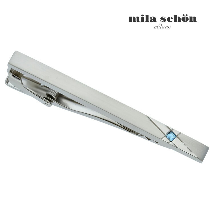 【mila schon】【誕生石カラー/3月】Marchタイピン可愛い ネクタイピン 結婚式 卒業式 就活 プレゼント 就職祝い 葬式 タイピン シンプル アク...