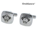 【Orobianco】カーブラインカフスカフス ボタン カフスボタン 可愛い 結婚式 プレゼント 就職祝い 葬式 シンプル アクセサリー メンズ フォーマル 男...