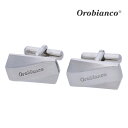 【Orobianco】ヘキサゴンプレートロゴカフスカフス ボタン カフスボタン 可愛い 結婚式 プレゼント 就職祝い 葬式 シンプル アクセサリー メンズ フォ...