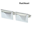 【Paul Stuart】スクエアウエーブカフスカフス ボタン カフスボタン 可愛い 結婚式 プレゼント 就職祝い 葬式 シンプル アクセサリー メンズ フォー...