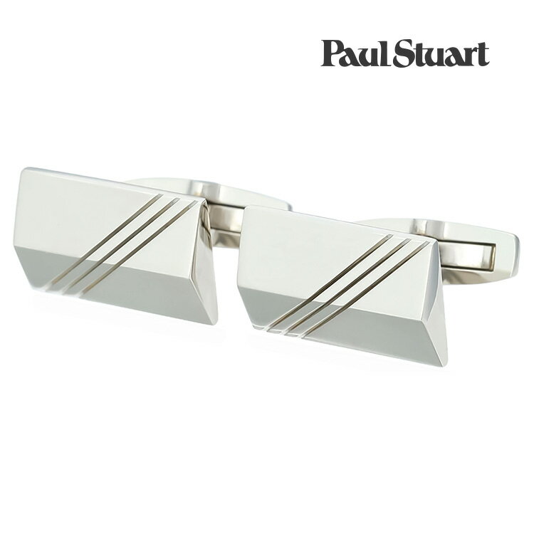 【Paul Stuart】トライアングルストライプカフスカフス ボタン カフスボタン 可愛い 結婚式 プレゼント 就職祝い 葬式 シンプル アクセサリー メンズ フォーマル 男性 礼服 喪服 Paul Stuart ポールスチュアート ポール・スチュアート ポール スチュアート