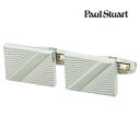 【Paul Stuart】センターストライプカフスカフス ボタン カフスボタン 可愛い 結婚式 プレゼント 就職祝い 葬式 シンプル アクセサリー メンズ フォ...