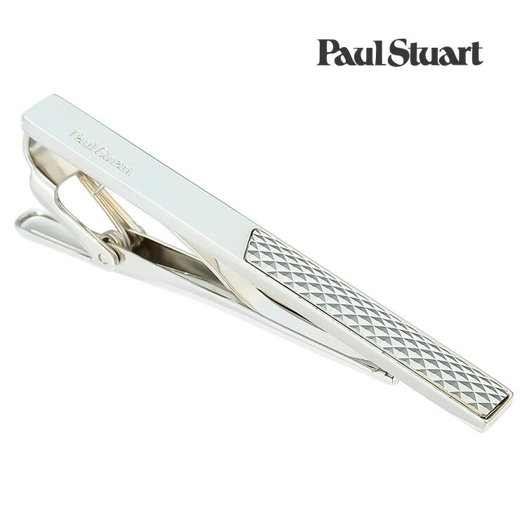 【Paul Stuart】レクタングルハーフタイピンネクタイピン 結婚式 卒業式 就活 プレゼント 就職祝い タイピン シンプル アクセサリー メンズ フォーマ...