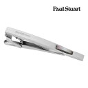【Paul Stuart】ソフトシェイプブランドロゴシェルタイピン グレー 真鍮x黒蝶貝 ネクタイピン 結婚式 就活 プレゼント 就職祝い タイピン シンプル ...