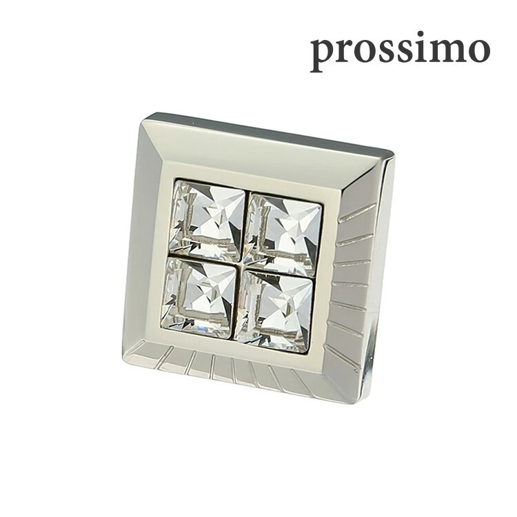 【prossimo】スクエアクリアガラスピンズピンズ ピンバッジ 飾り 方 男の子 ブランド おしゃれな 付け方 誕生日 ギフト プレゼント 就職祝い シンプル...