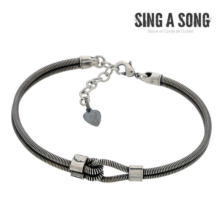 【SING A SONG】ダブルギターストリングブレス バングル ブレスレット 可愛い プレゼント シンプル ア..