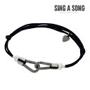 【SING A SONG】ナイロンスリーブロックブレスレット バングル ブレスレット 可愛い プレゼント シンプル アクセサリー メンズ 男性 レディース 女性...