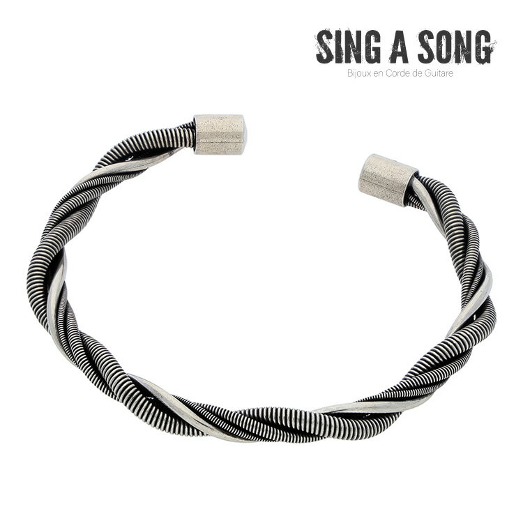 【SING A SONG】ローリングストリングバングル バングル ブレスレット 可愛い プレゼント シンプル アクセサリー メンズ 男性 レディース 女性 ギフト ギター 弦 ストリングス SING A SONG シング ア ソング
