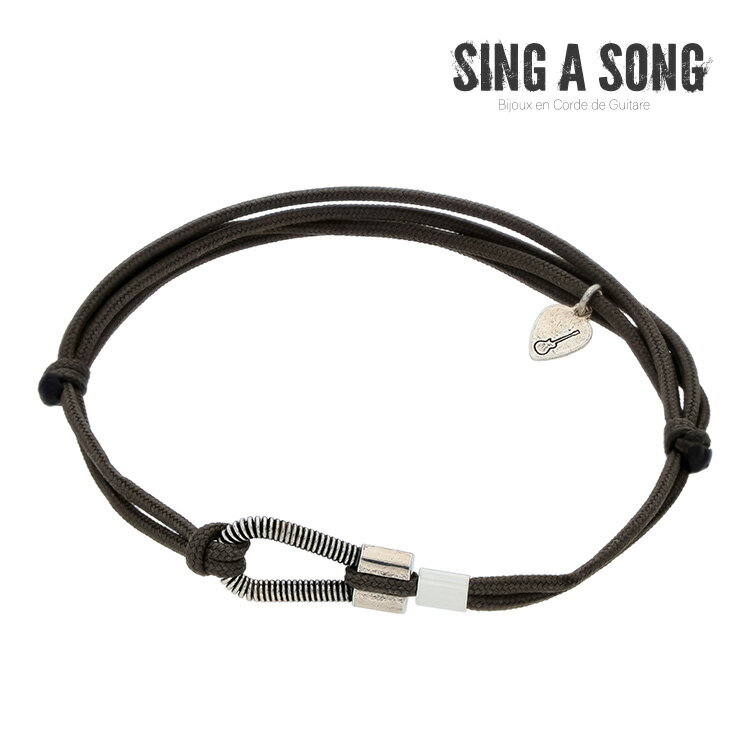 【SING A SONG】パラコードブレスレット ブラウン バングル ブレスレット 可愛い プレゼント シンプル ..