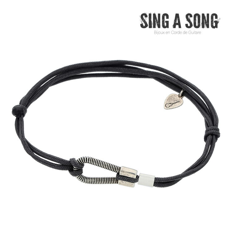 【SING A SONG】パラコードブレスレット グレー バングル ブレスレット 可愛い プレゼント シンプル ア..