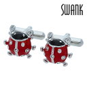 【SWANK】【スワンク】テントウムシカフスカフス ボタン カフスボタン 可愛い 結婚式 プレゼント 就職祝い 葬式 シンプル アクセサリー メンズ フォーマル...