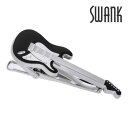 【SWANK】【スワンク】エレキギタータイバー ブラック可愛い ネクタイピン 結婚式 卒業式 就活 プレゼント 就職祝い 葬式 タイピン シンプル アクセサリー メンズ フォーマル 男性 礼服 喪服 スーツ アクセサリー アクセ SWANK スワンク